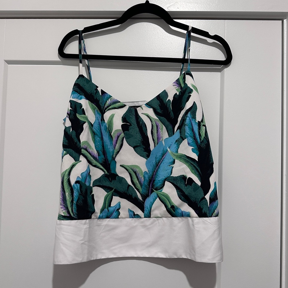 Banana Republic Tropical Leaf Prink Tank